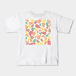 Colorful leaves pattern Kids T-Shirt